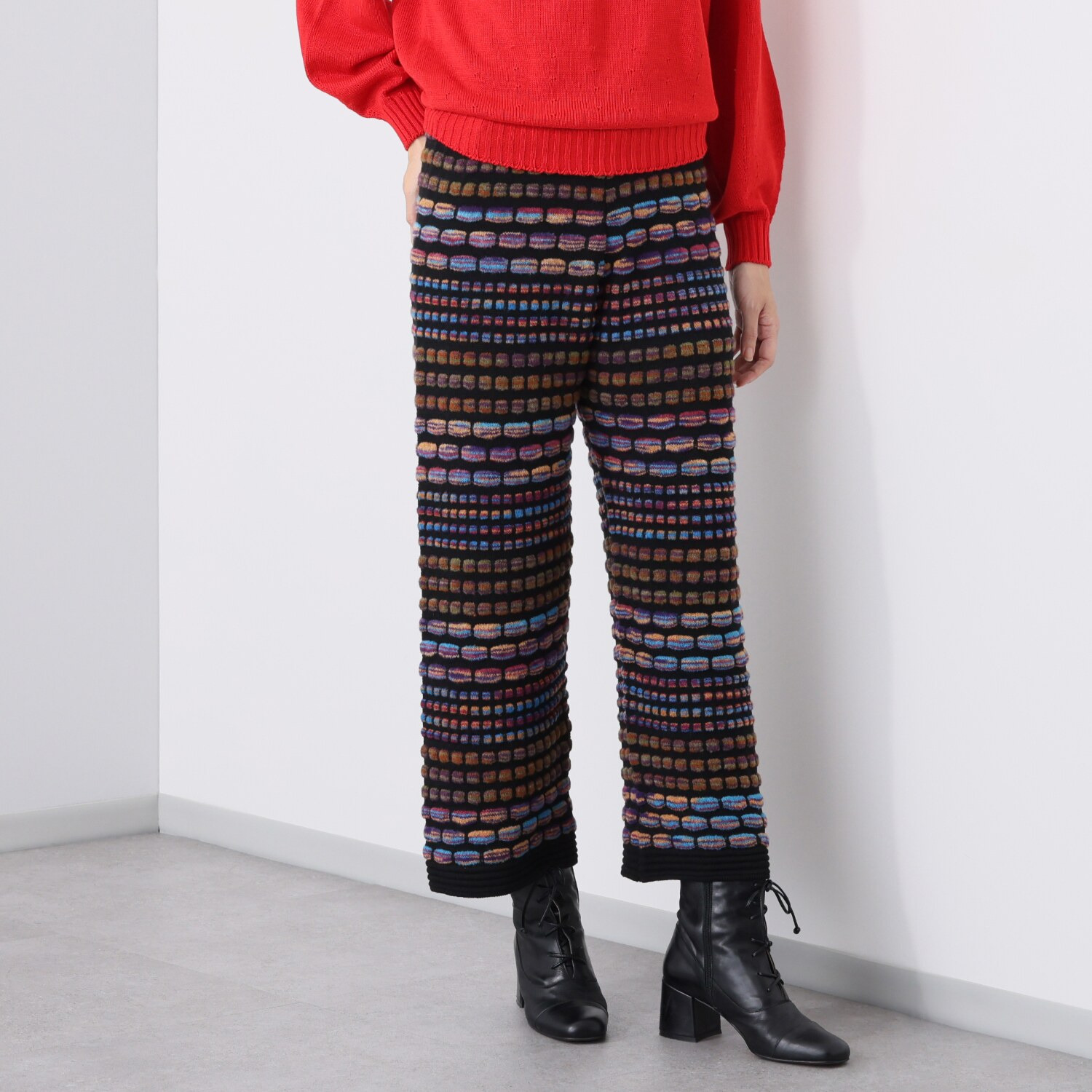 ダリュ　リファインド カラフルブロック柄 パンツ