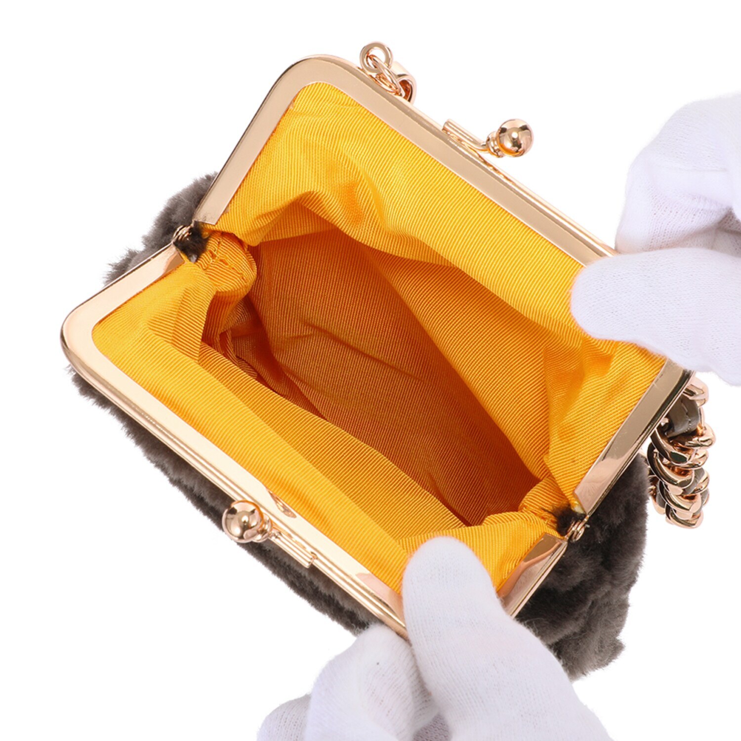 レザージュエルズ ギャレリア　ココリュクス クロコダイルポーチの カラーはお任せ！ がま口ポーチ２個セット