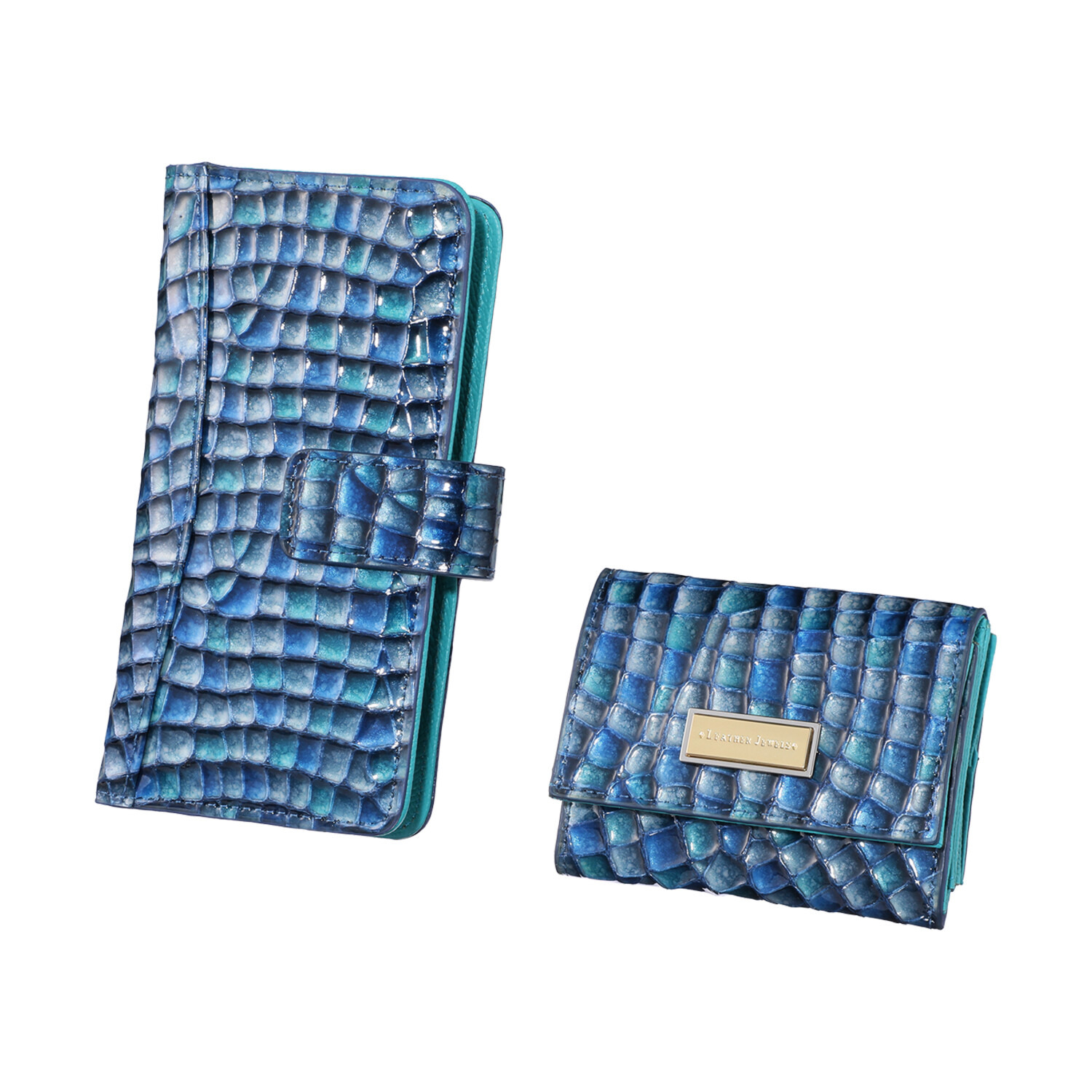 レザージュエルズ ギャレリア　ココリュクス イタリアンステンドレザー スマホケース＆ スモールウォレット