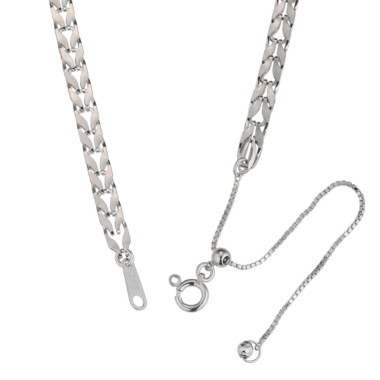 ラ・ピュア　バイ チェーンクリエイト 純プラチナ　９．８ｇＵＰ ムーンローレル リバーシブルネックレス