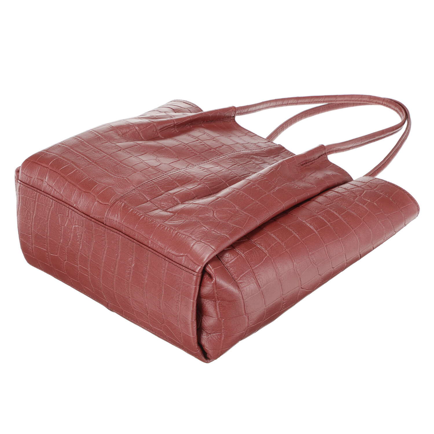 オリタタ ＜日本製＞ 牛革クロコダイル型押し トートバッグ