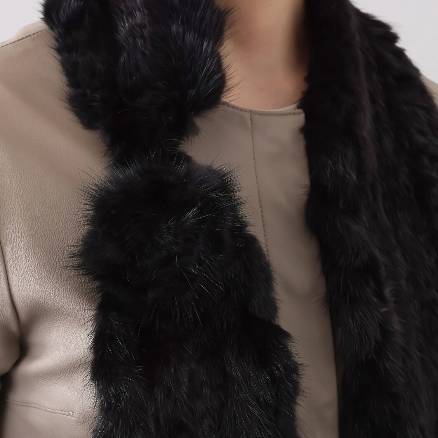 ミンクヤーン マフラー