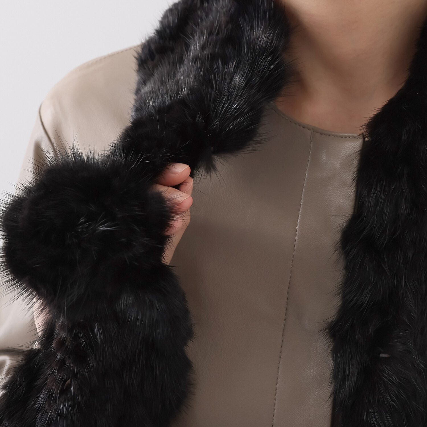 ミンクヤーン マフラー