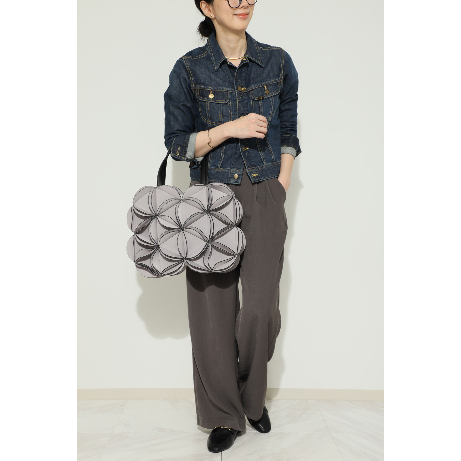 ダジュール ３Ｄフラワー Ａ４トートバッグ