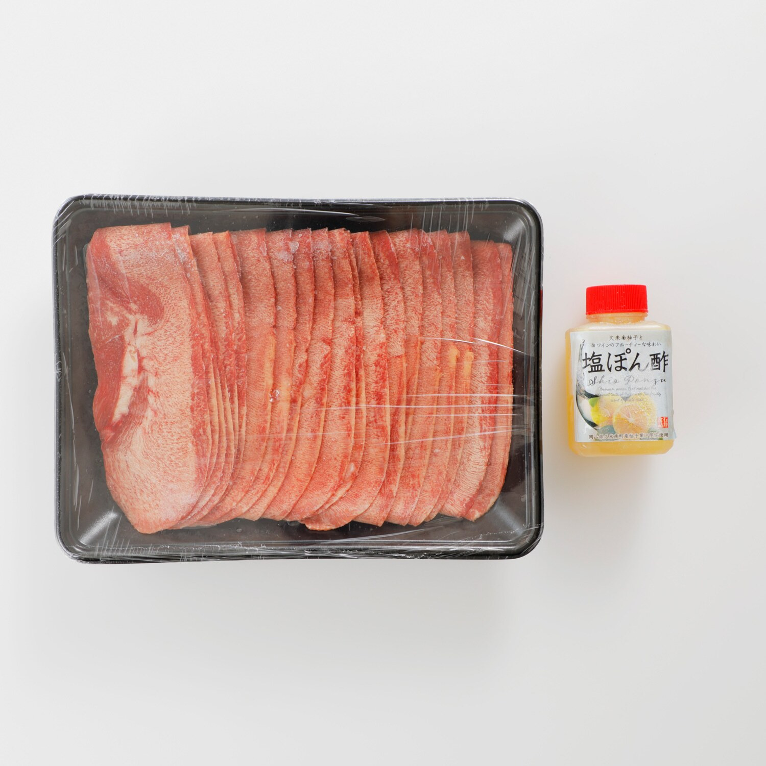 お肉屋さんの まるごと牛たん（薄切り） ＜柚子塩ポン酢付き＞