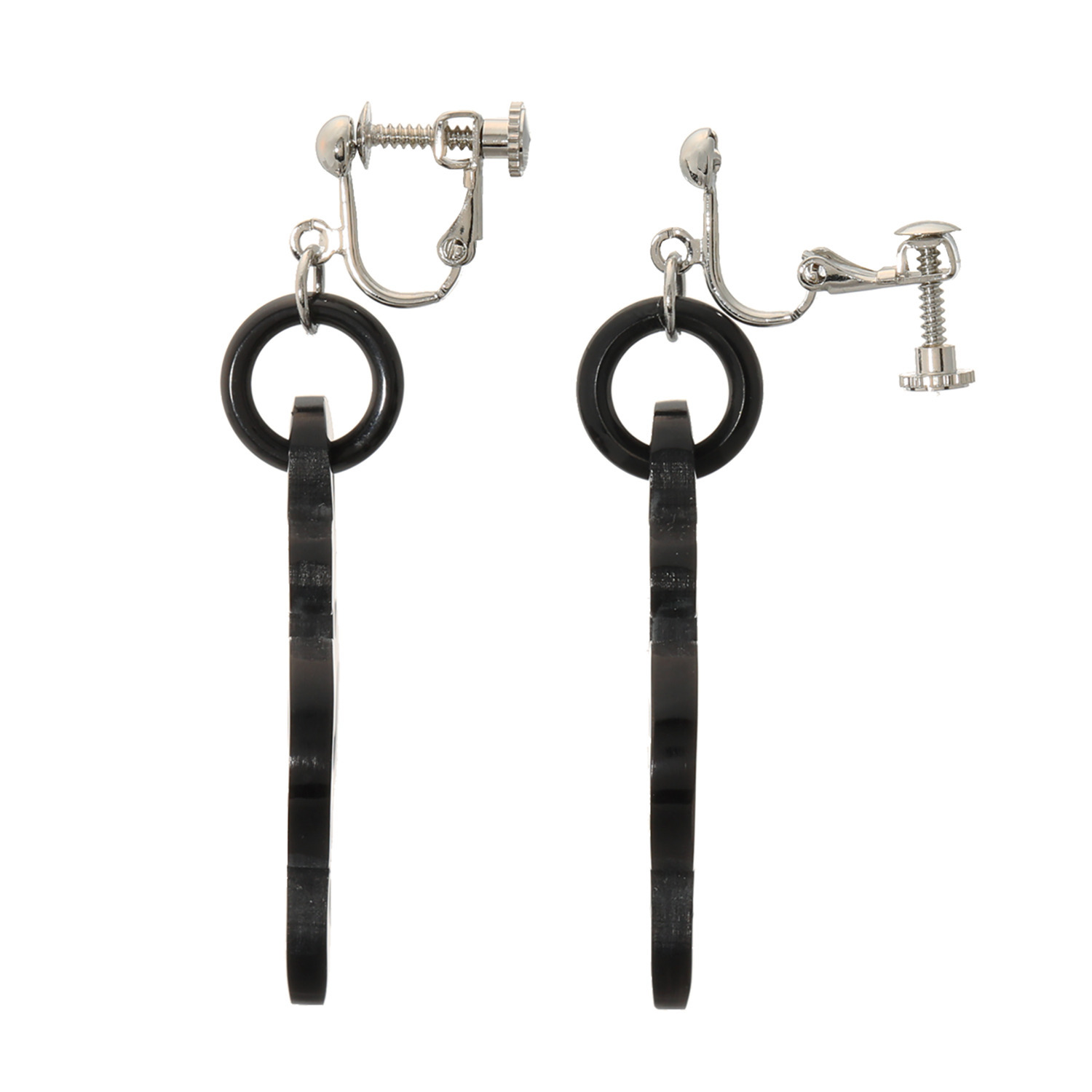 ミル・レーヴ 水牛 カッティングワーク イヤリング／ピアス