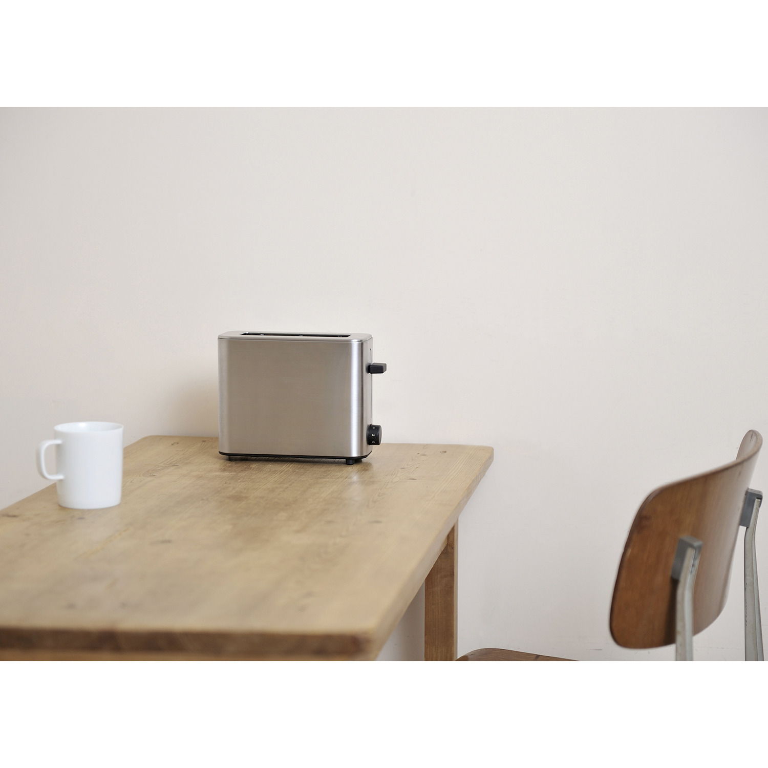 プラスマイナスゼロ 食パン４〜８枚切まで 焼ける！ コンパクトサイズ １枚焼き専用 ポップアップトースター ＸＫＴ−Ｖ０３０