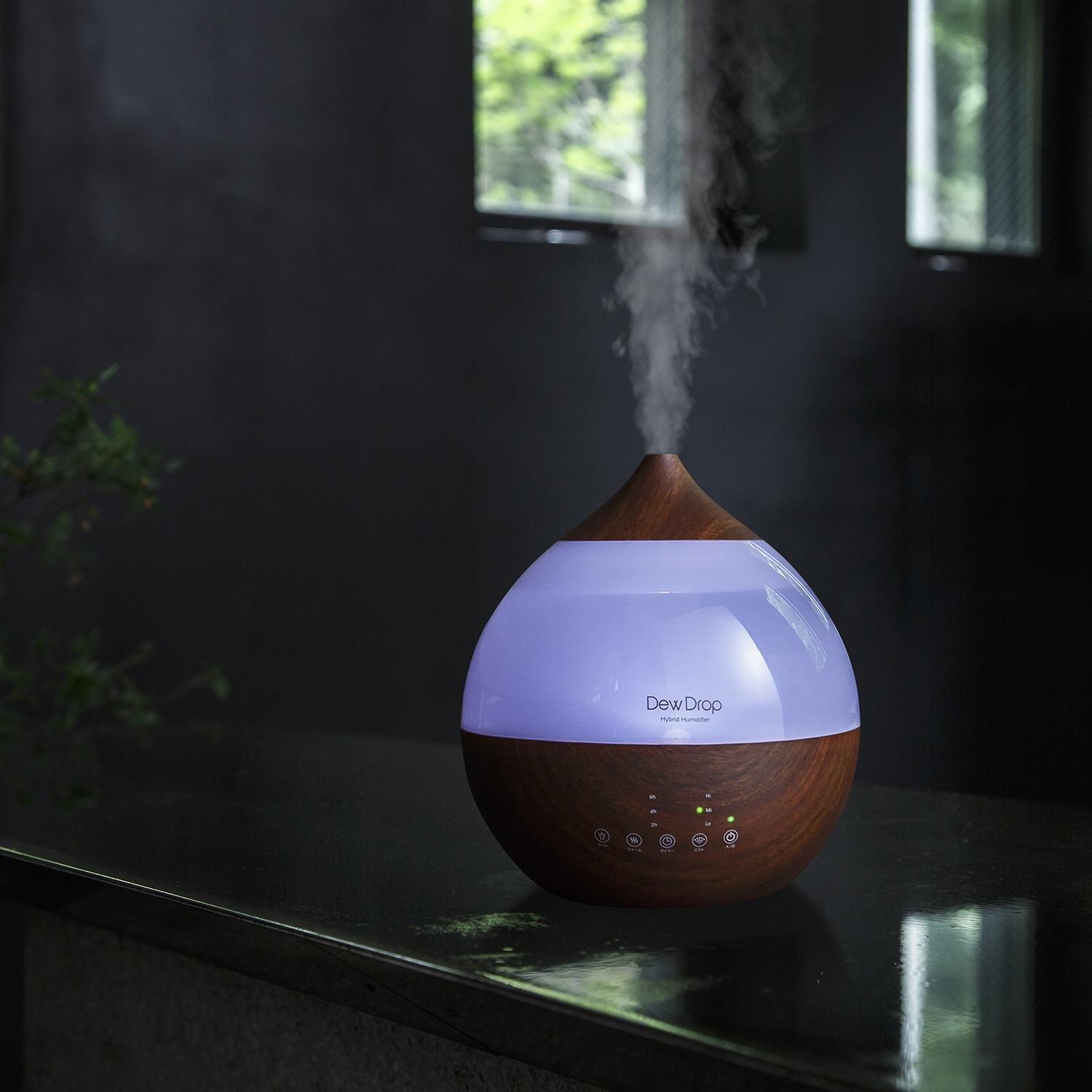 スリーアップ パワフルに加湿！ アロマも対応 ハイブリッド加湿器 デュードロップＬ ＨＦＴ−１７１８