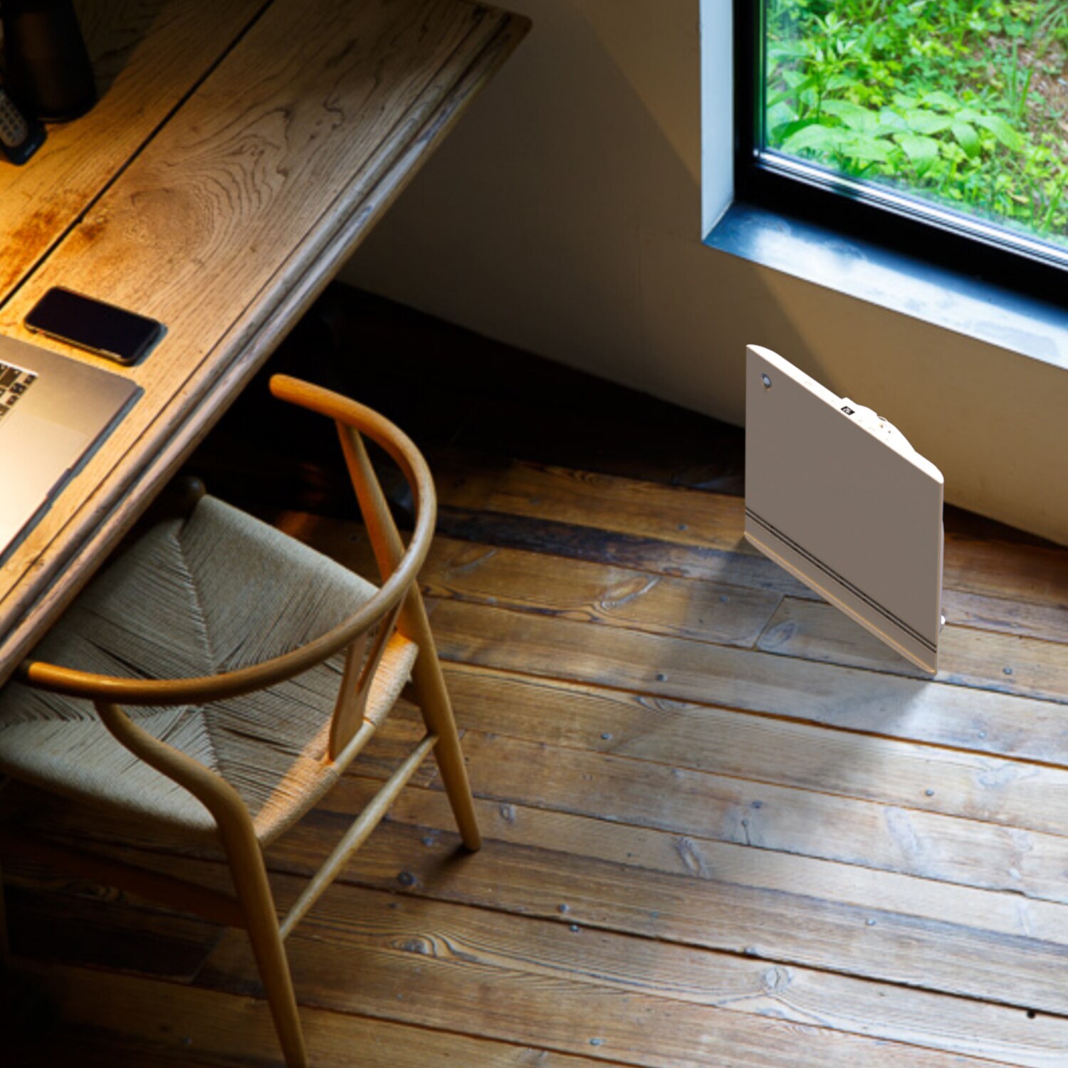 スリーアップ 節電／室温センサー付き 薄型設計なのに大風量 パネルセラミックヒーター スマートスリム ヒートワイド ＣＨ−Ｔ２４９７