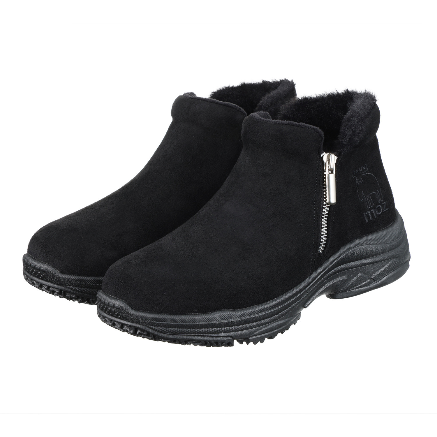 モズ 防水・はっ水 ダブルファスナー付 ショートブーツ