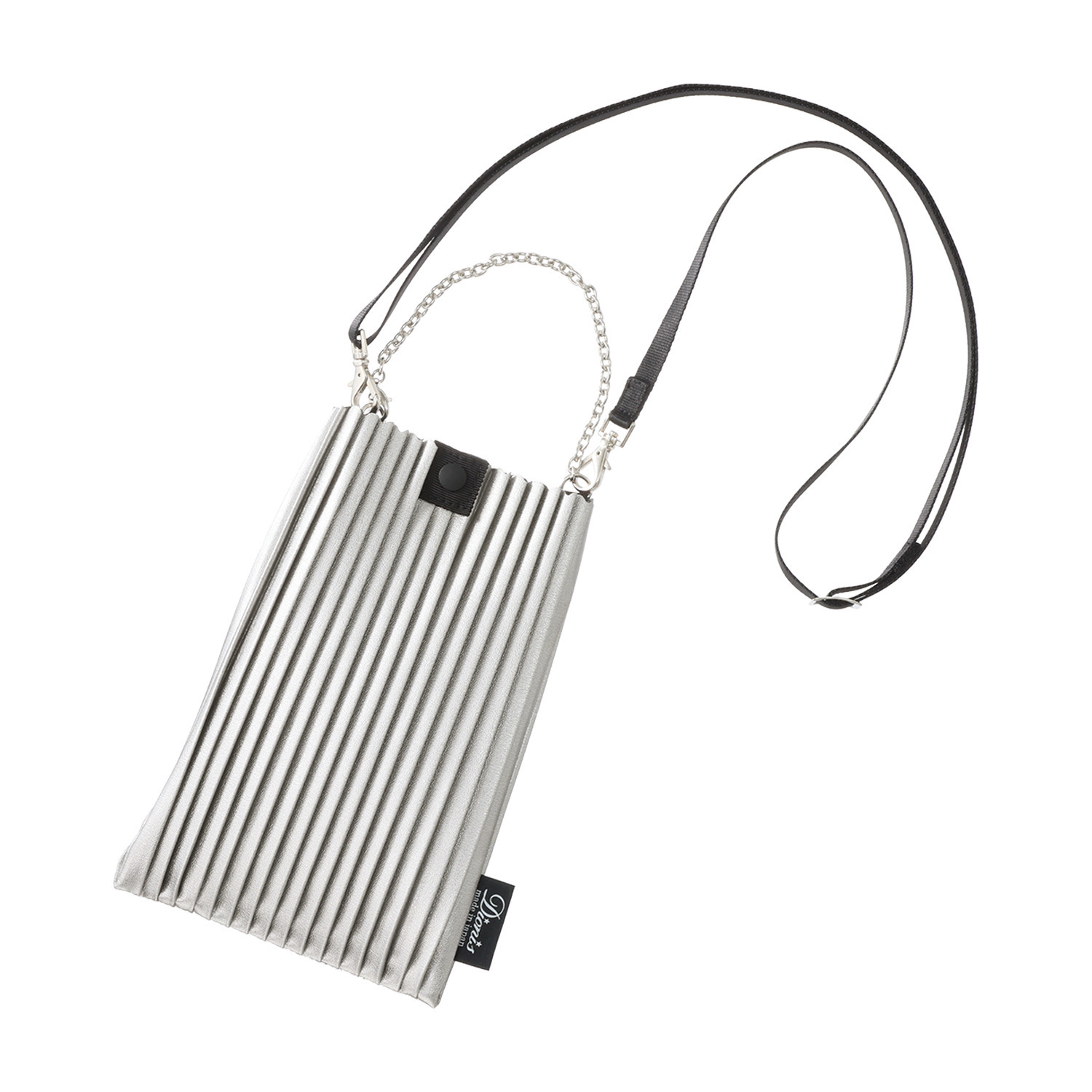 ディオニス 日本製　はっ水 スタイリッシュプリーツ 軽量ミニショルダーバッグ