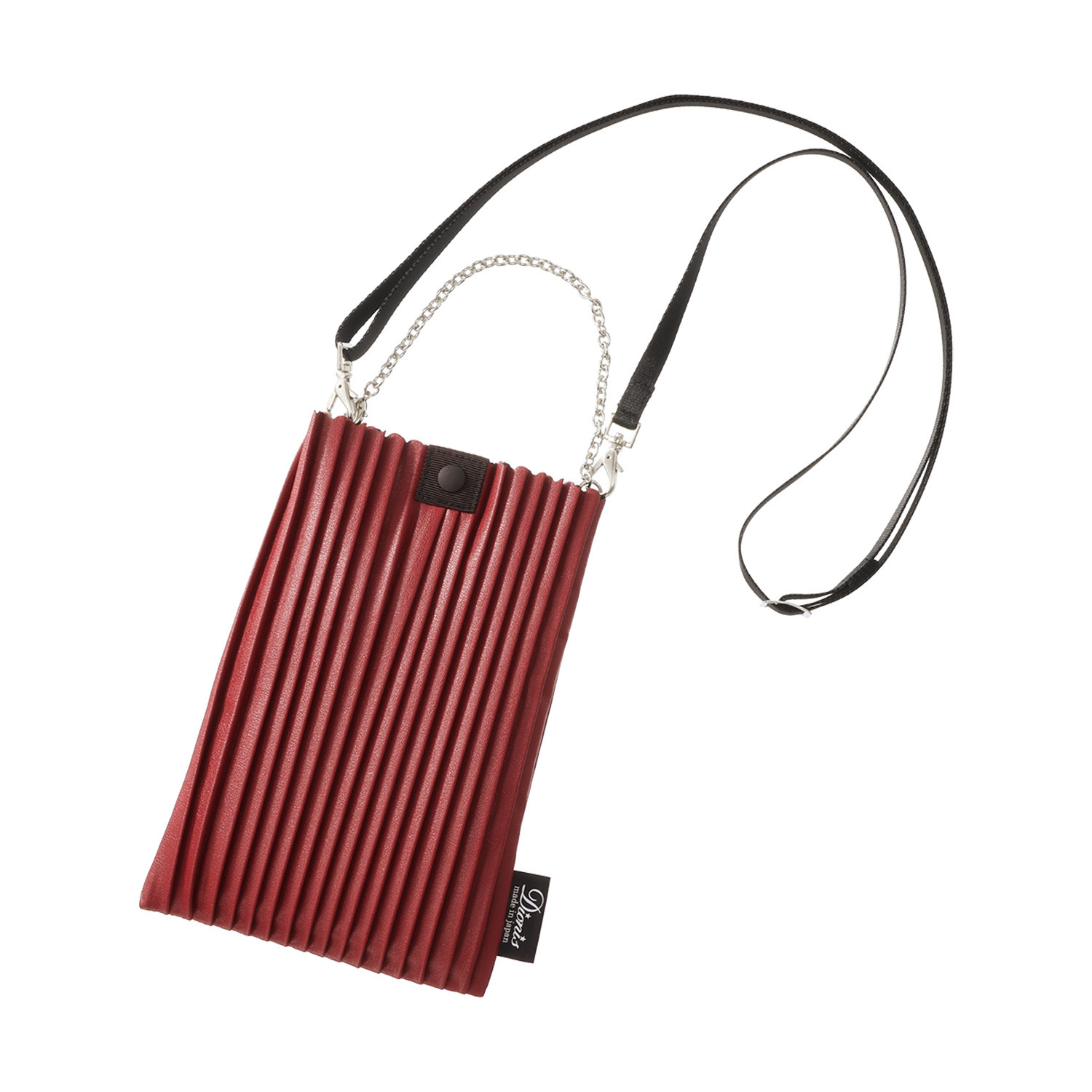 ディオニス 日本製　はっ水 スタイリッシュプリーツ 軽量ミニショルダーバッグ