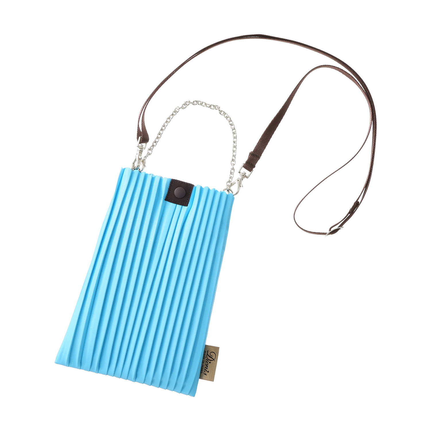 ディオニス 日本製　はっ水 スタイリッシュプリーツ 軽量ミニショルダーバッグ