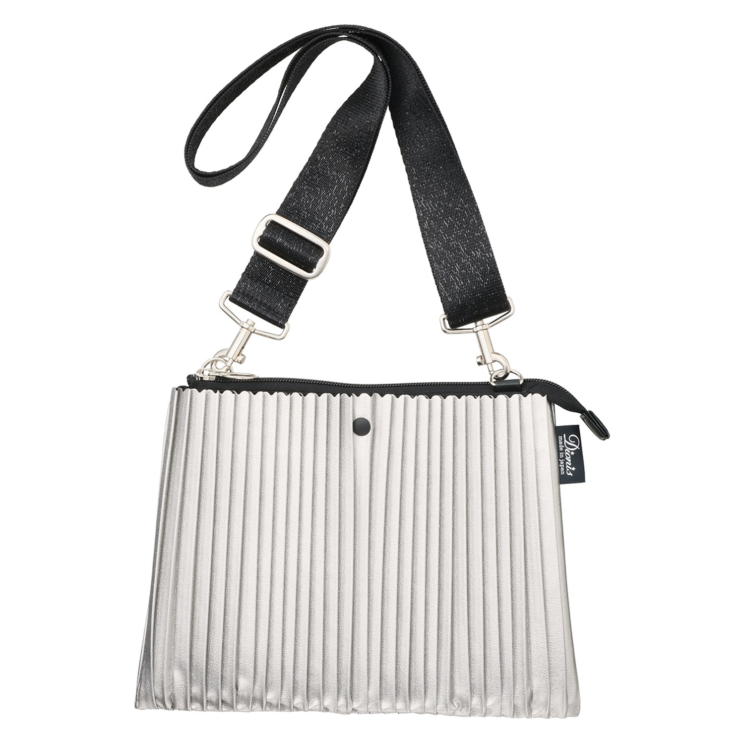 ディオニス 日本製　はっ水 スタイリッシュプリーツ シャイニーストラップ 軽量ショルダーバッグ