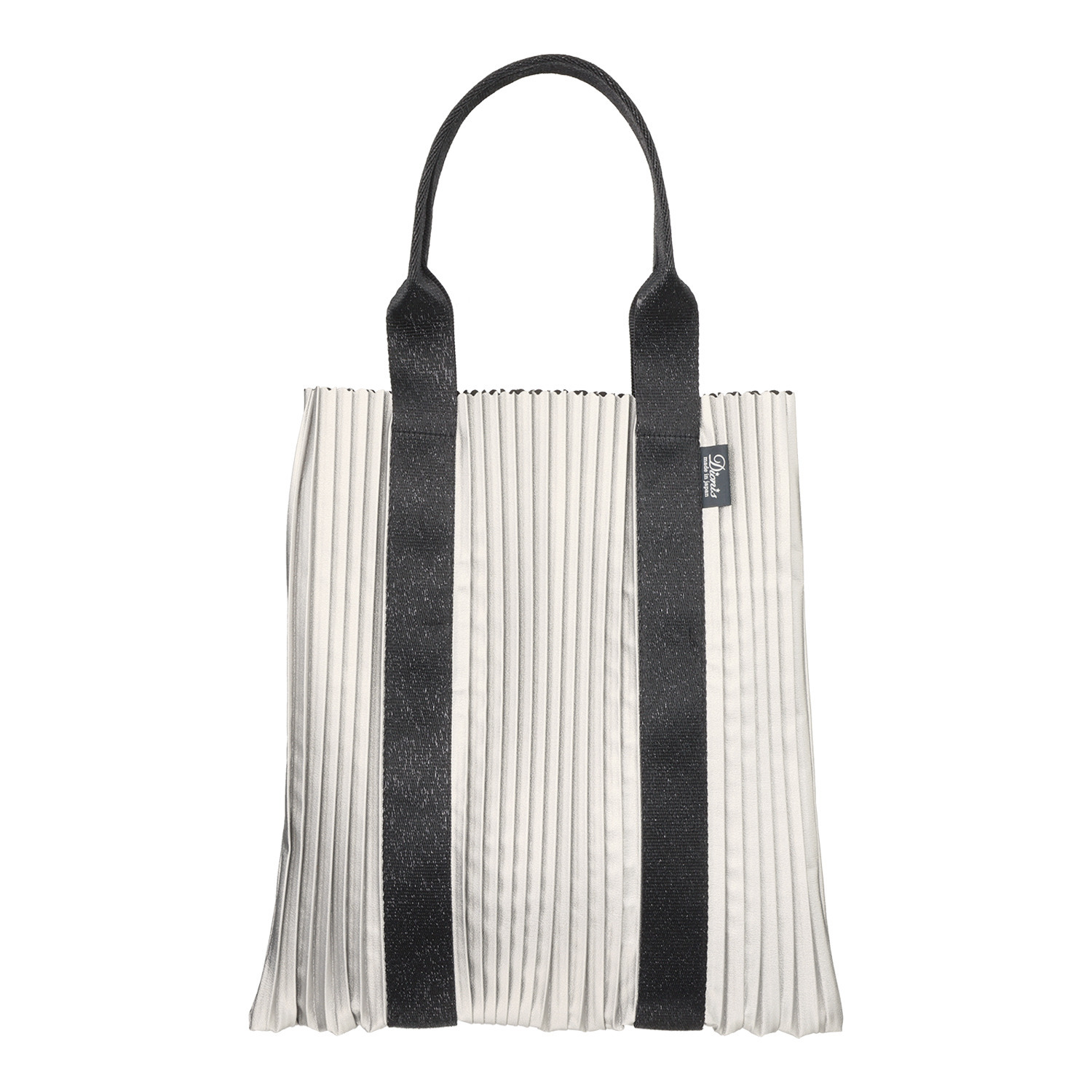 ディオニス 日本製　はっ水 スタイリッシュプリーツ シャイニーハンドル 軽量トートバッグ