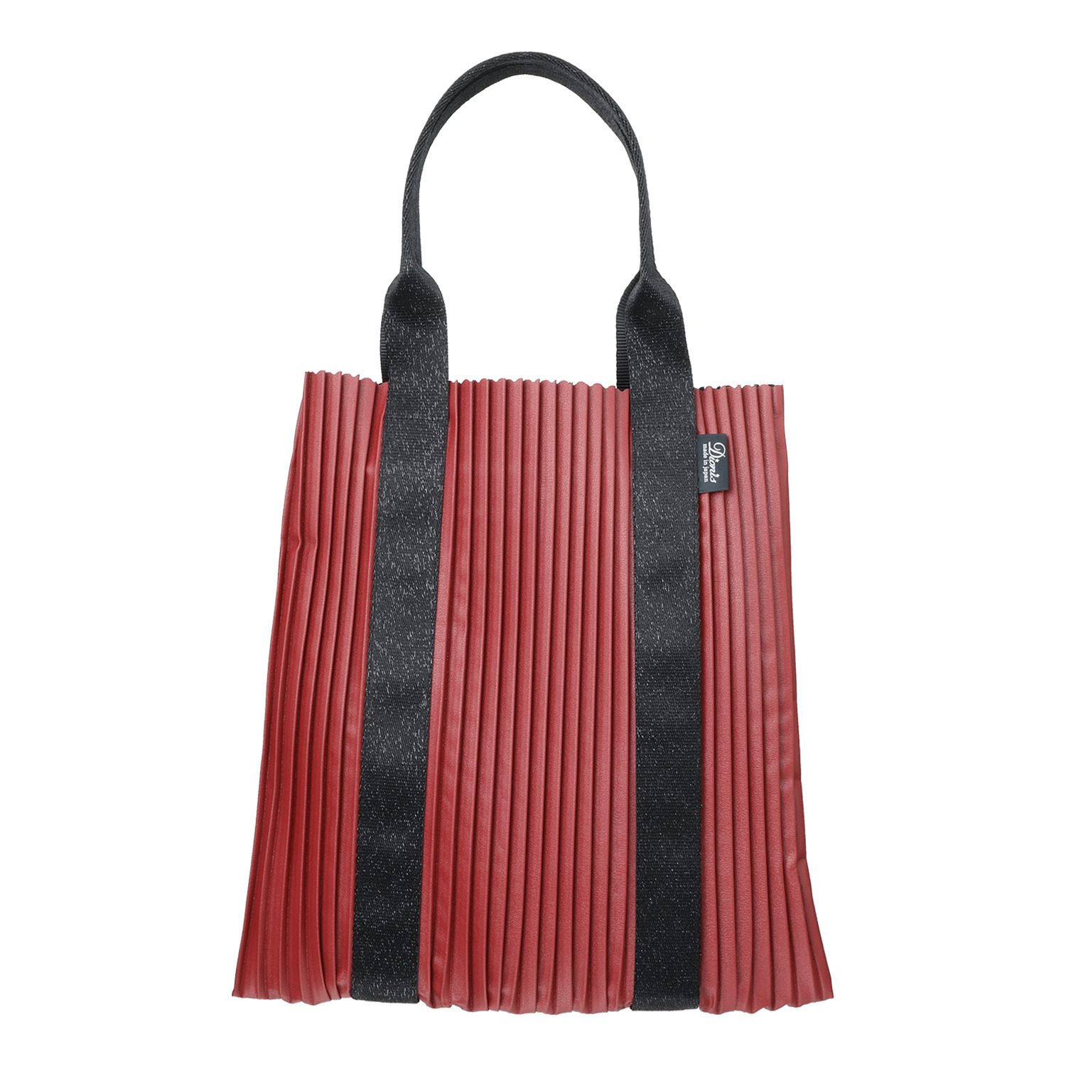 ディオニス 日本製　はっ水 スタイリッシュプリーツ シャイニーハンドル 軽量トートバッグ