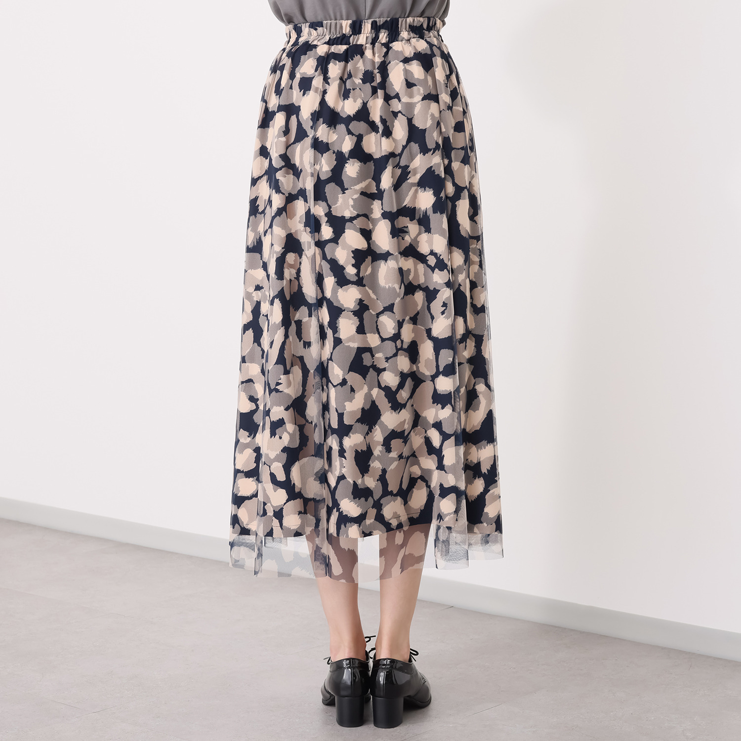 エピデミーク レオパード柄 チュールスカート
