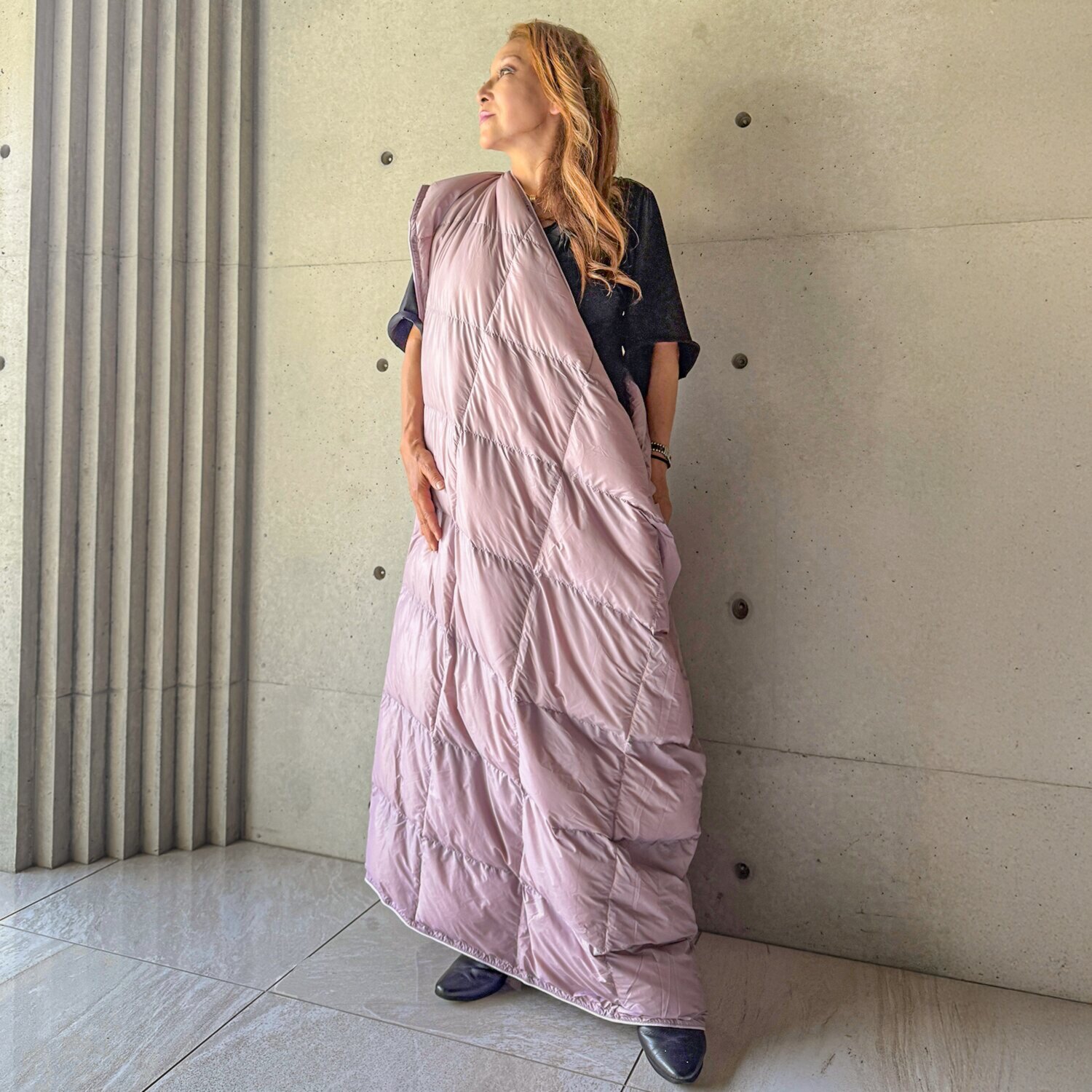 モスコビーリッチダウン 軽い・薄い・コンパクト！ 持ち運べるマルチユースな モバイルダウンキルト