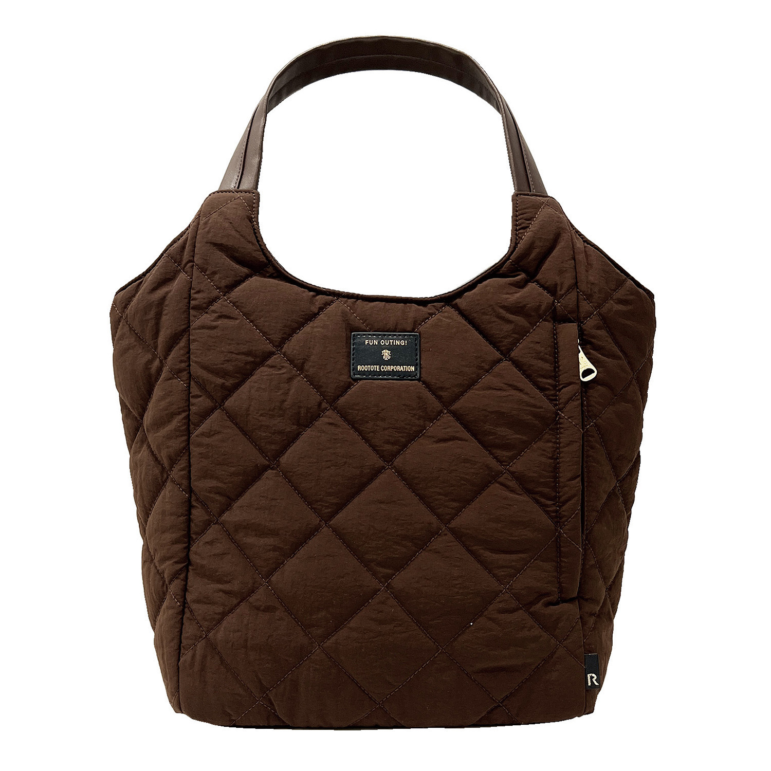 ルートート はっ水 肩掛けしやすい キルティングトートバッグ