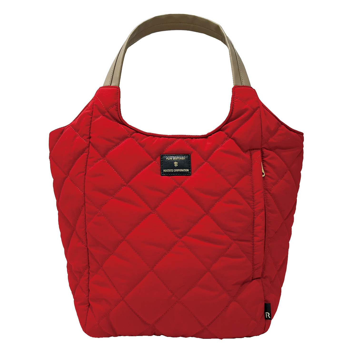 ルートート はっ水 肩掛けしやすい キルティングトートバッグ