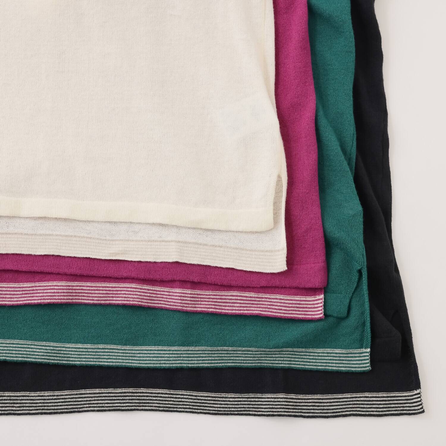 クレアデリス ふんわりマシュマロタッチ しなやかなストレッチ性 綿１００％ガーゼ タートルネック ニットプルオーバー