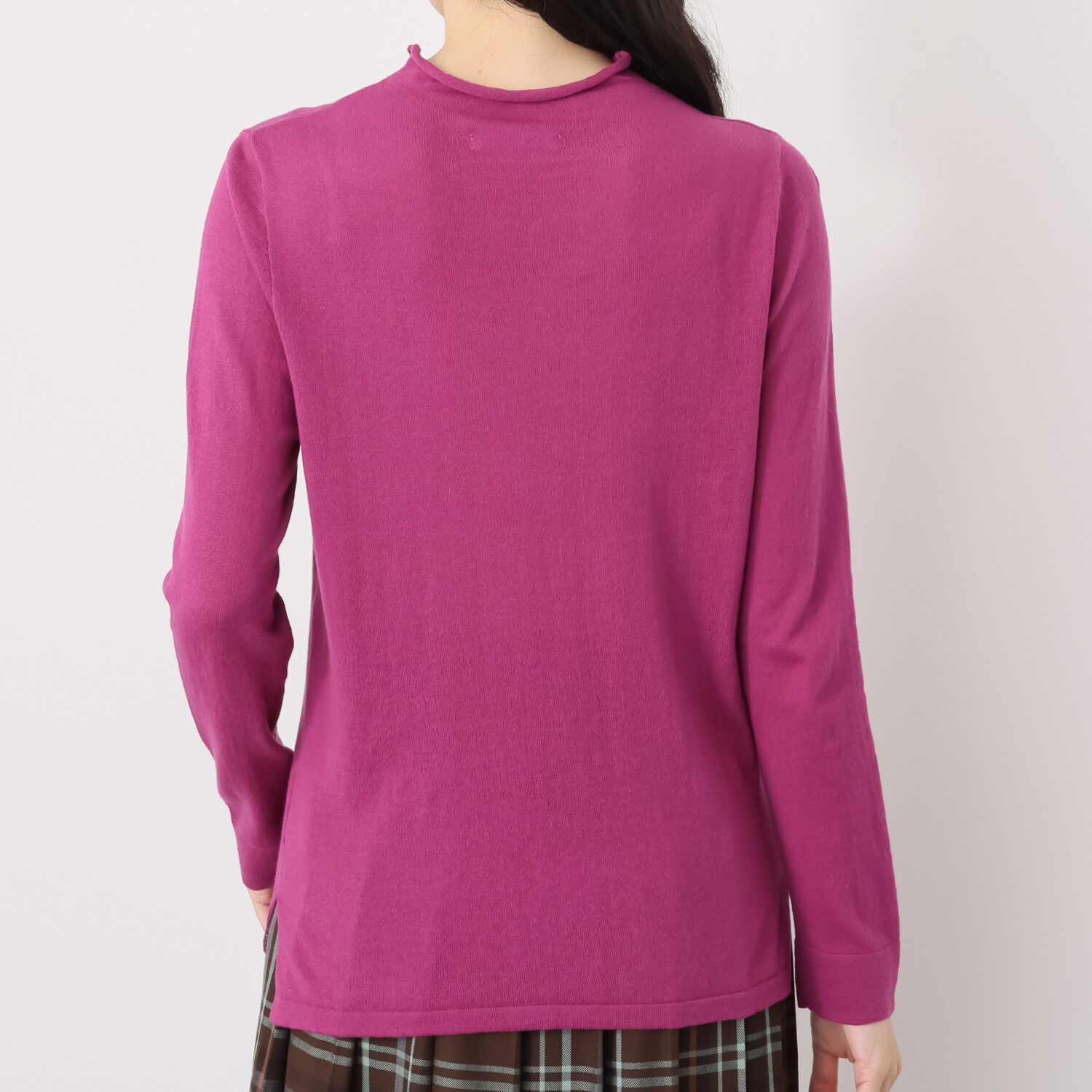 クレアデリス ふんわりマシュマロタッチ しなやかなストレッチ性 綿１００％ガーゼ ボトルネック ニットプルオーバー