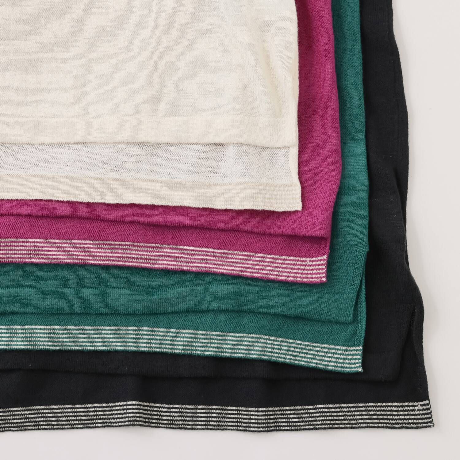 クレアデリス ふんわりマシュマロタッチ しなやかなストレッチ性 綿１００％ガーゼ ボトルネック ニットプルオーバー