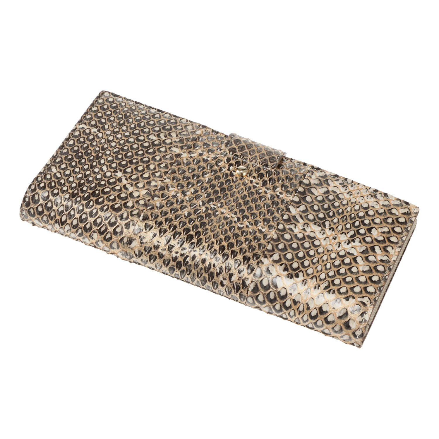 エーディーエムジェイ スネークレザー アールデコモティーフ ウォレット