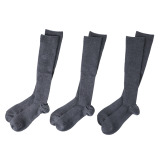 リオッサ 足首キュッ！ お昼間キュッとソックス 同色３足セット ＜チャコール＞