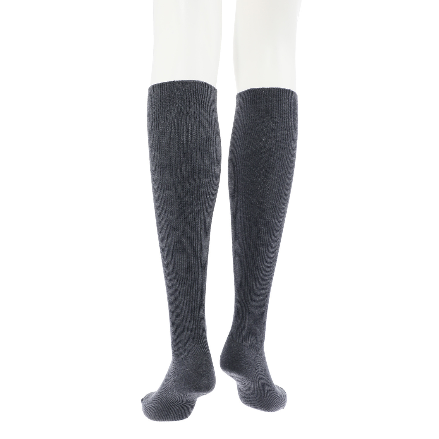 リオッサ 足首キュッ！ お昼間キュッとソックス 同色３足セット ＜チャコール＞