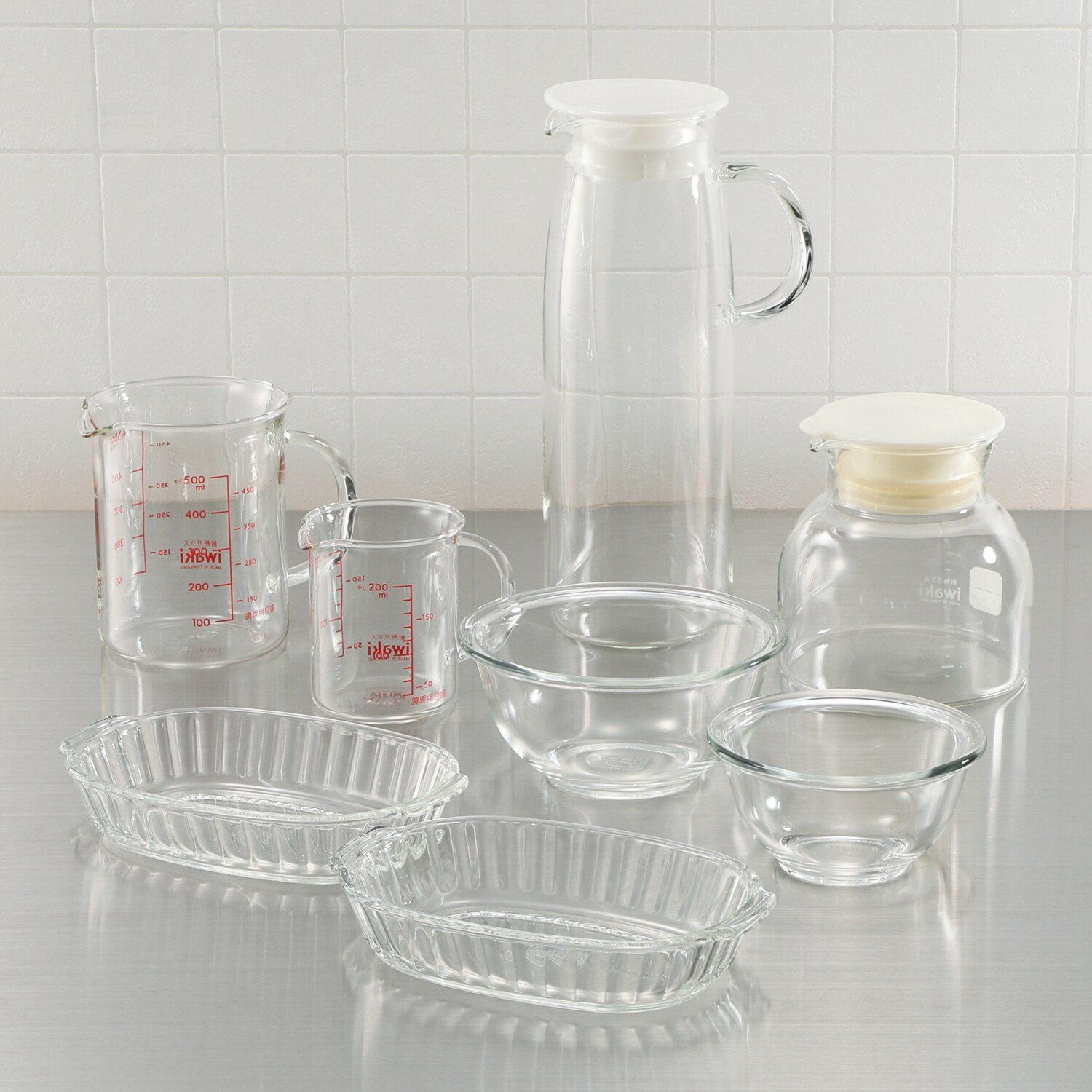 イワキ 耐熱ガラス バラエティー ８点セット