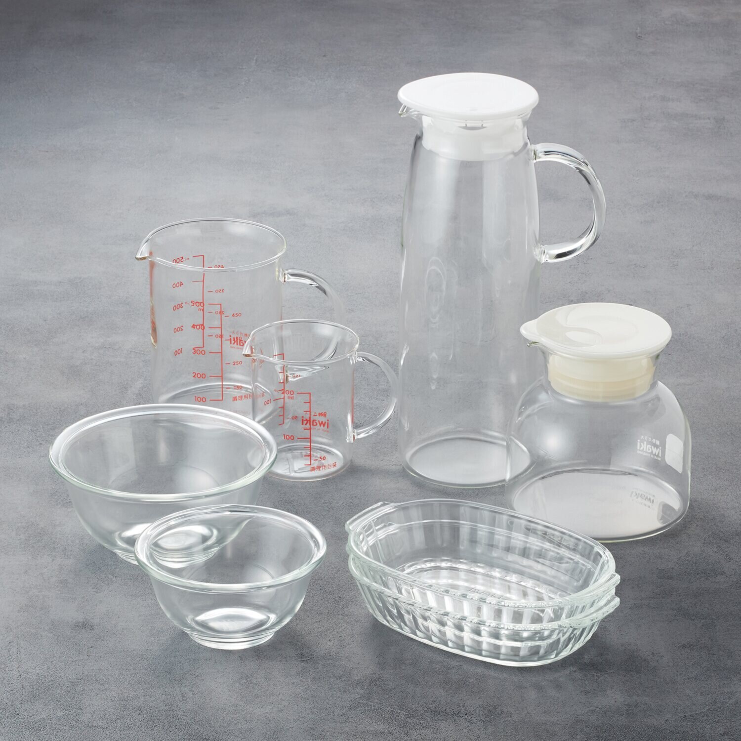 イワキ 耐熱ガラス バラエティー ８点セット