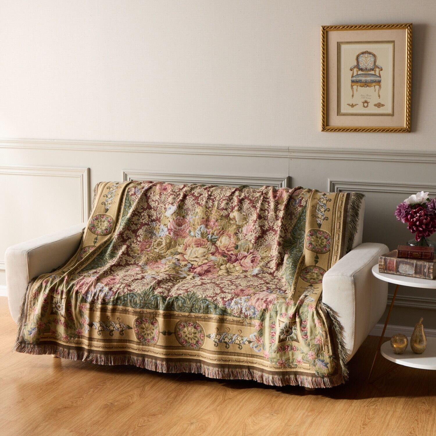 メトラックス・クレイ コレクション ベルギー製 ゴブラン織マルチカバー