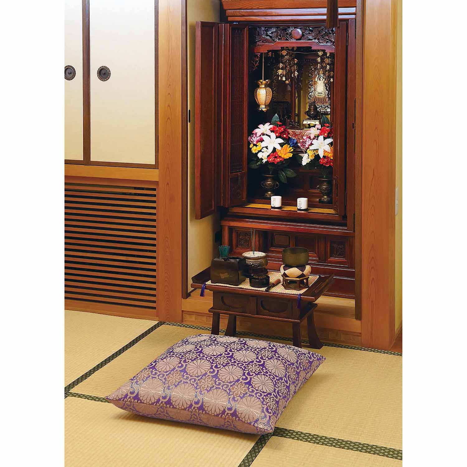 金襴調　仏壇座布団カバー