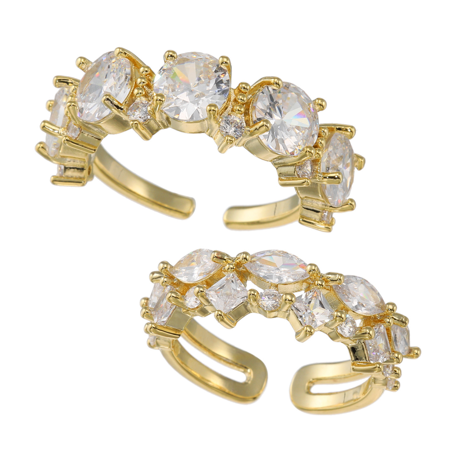 ユキコ　ハナイ ＣＺ 煌びやかコンビネーション リングセット