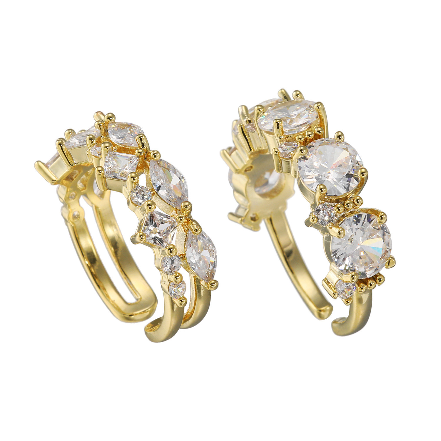 ユキコ　ハナイ ＣＺ 煌びやかコンビネーション リングセット