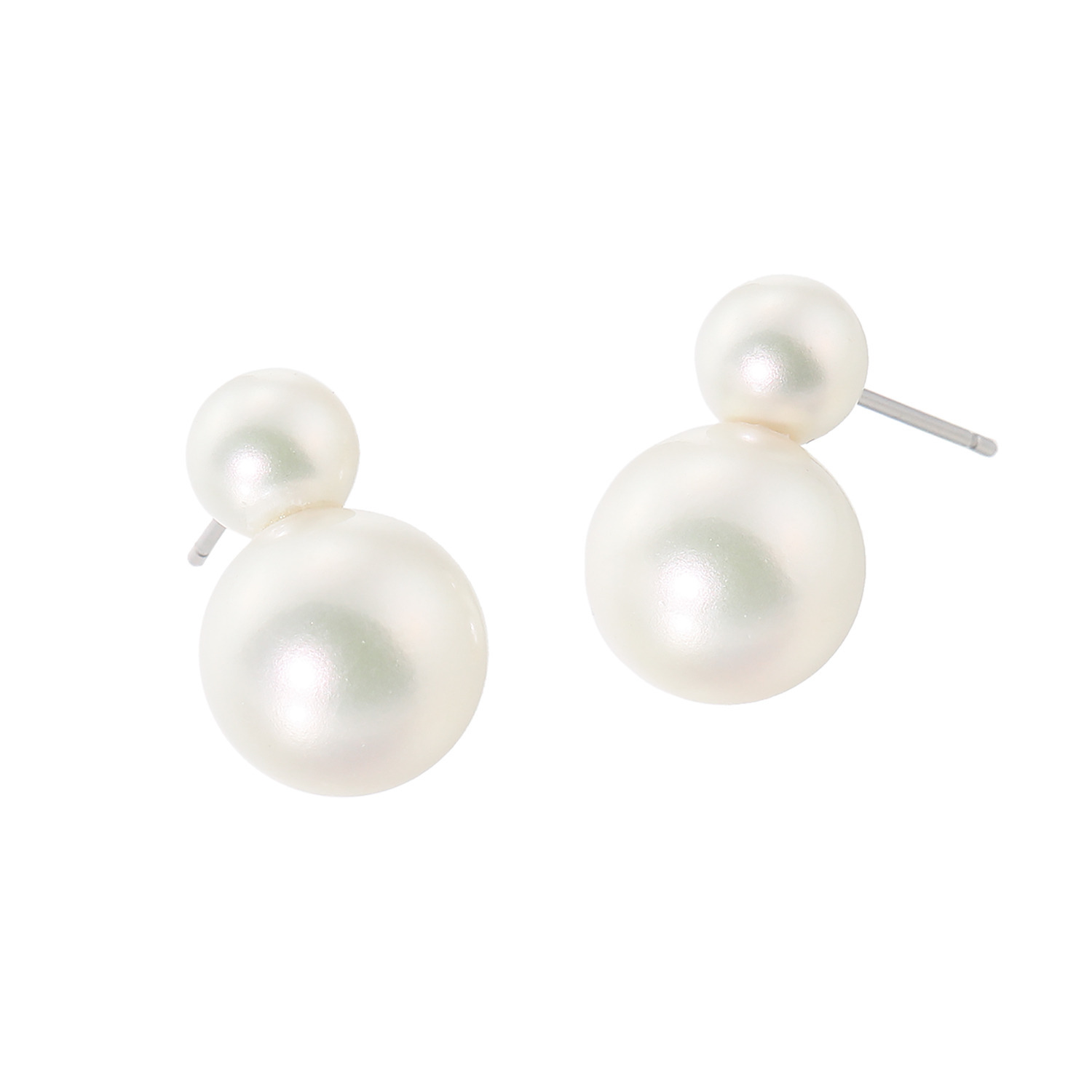 プレミアムパール 泉州の職人技 １０ｍｍＵＰ　貝パール ツインデザイン イヤリング／ピアス