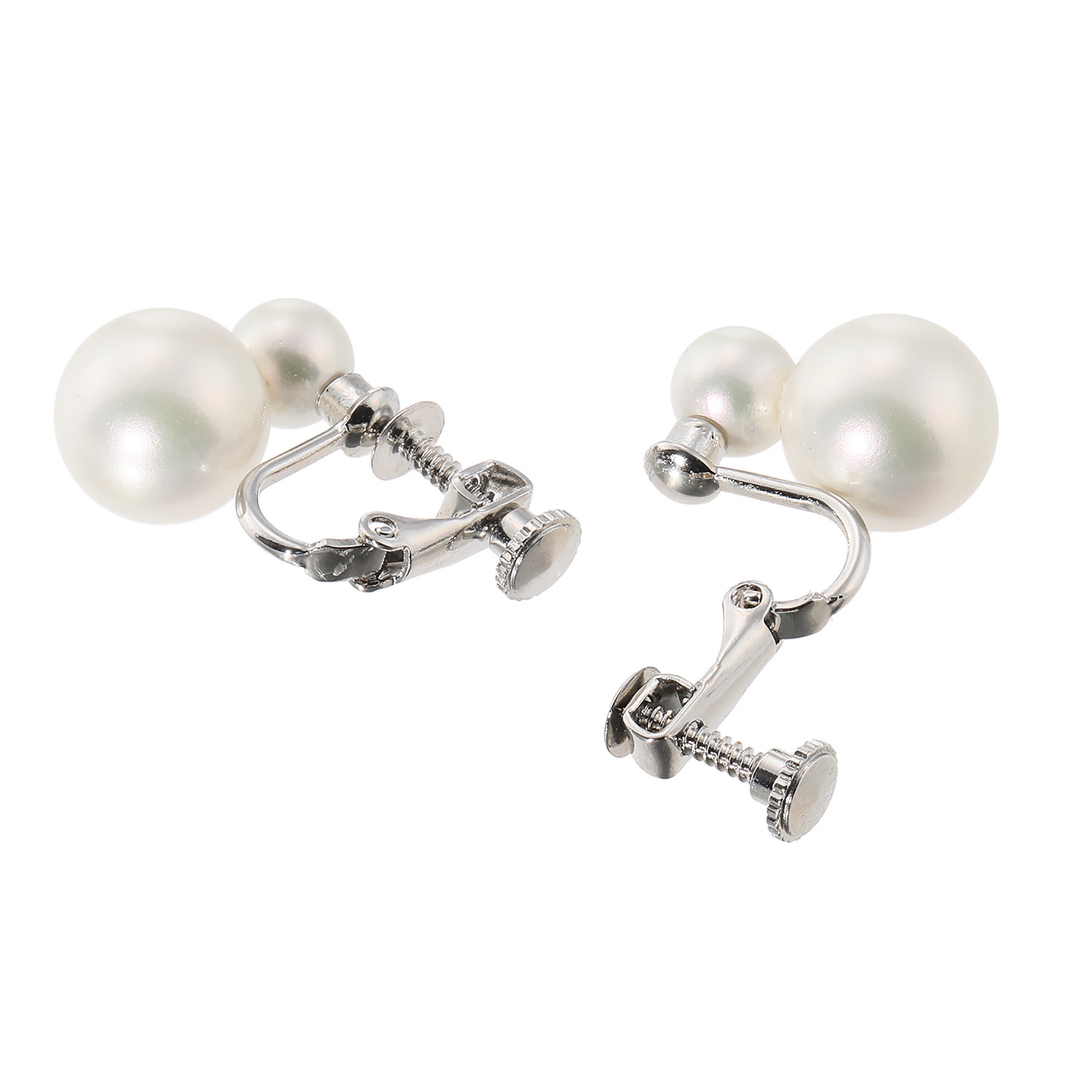 プレミアムパール 泉州の職人技 １０ｍｍＵＰ　貝パール ツインデザイン イヤリング／ピアス