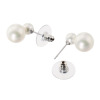プレミアムパール 泉州の職人技 １０ｍｍＵＰ　貝パール ツインデザイン イヤリング／ピアス