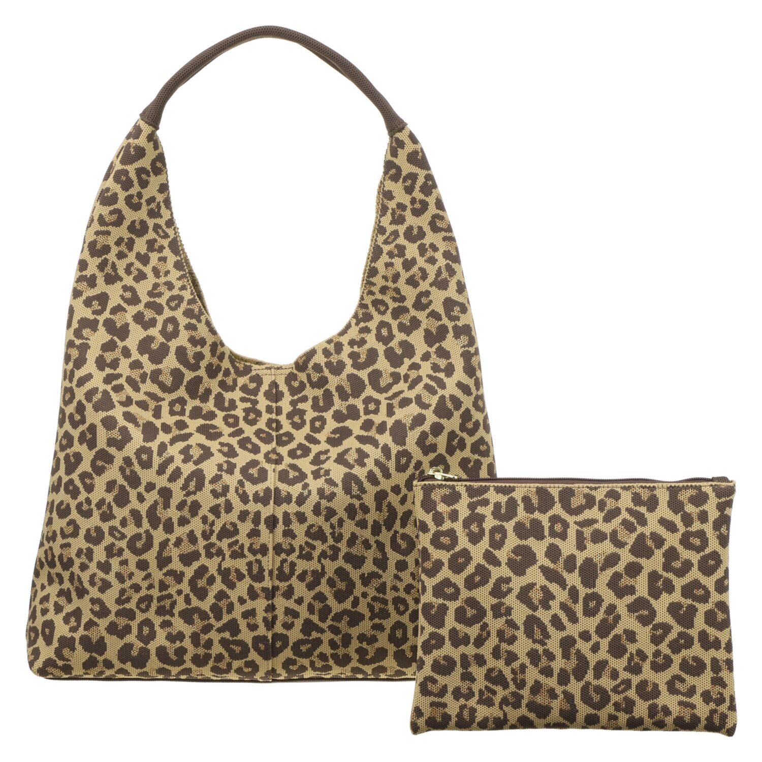 ルートート Ａ４すっぽり、肩掛けＯＫ ニット ラウンドトートバッグ ＜同柄ポーチ付＞