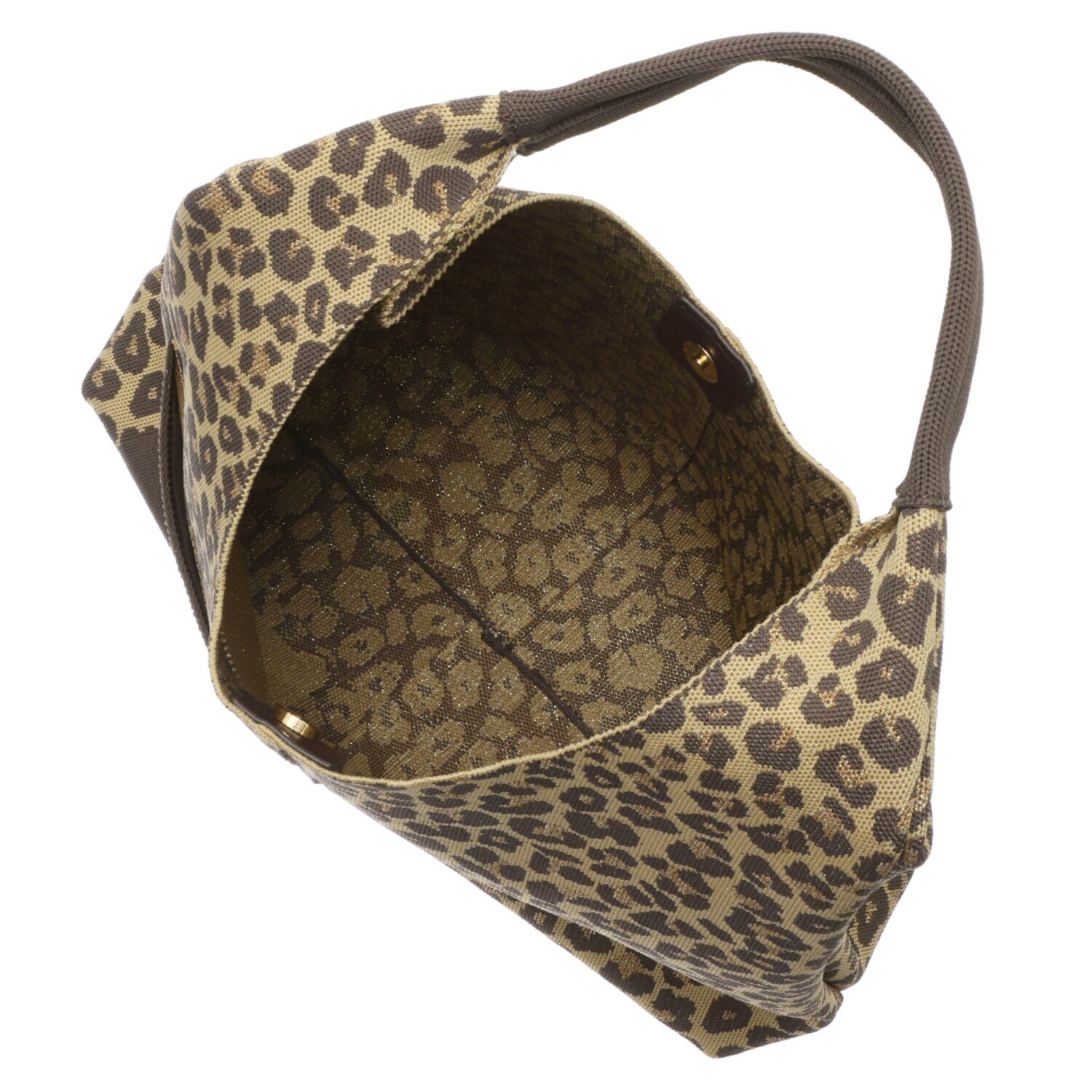 ルートート Ａ４すっぽり、肩掛けＯＫ ニット ラウンドトートバッグ ＜同柄ポーチ付＞