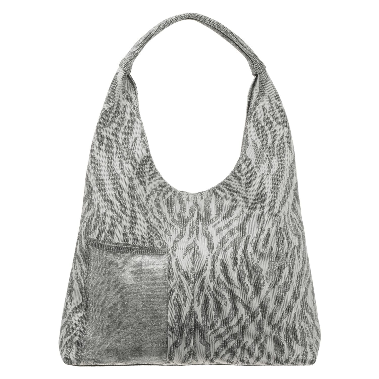 ルートート Ａ４すっぽり、肩掛けＯＫ ニット ラウンドトートバッグ ＜同柄ポーチ付＞