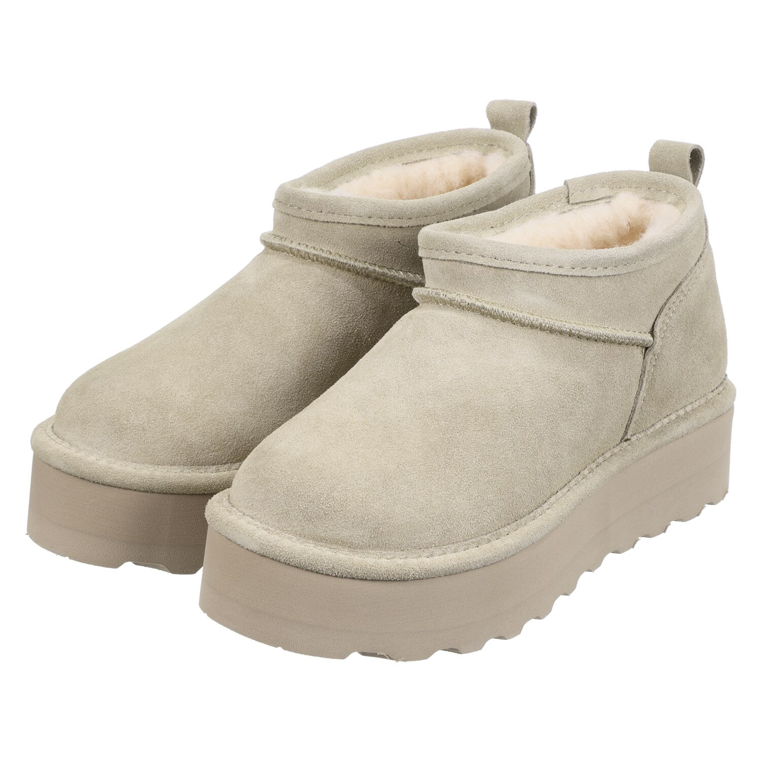 ベアパウ 牛革厚底ブーツ “レトロ スーパーショーティ”