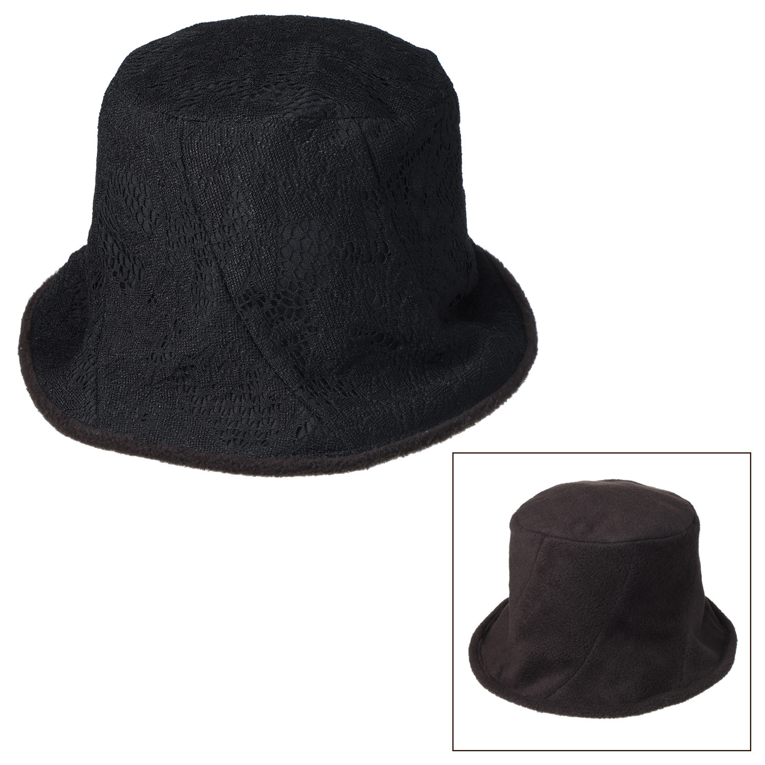 タイムクロス 日本製 ふんわり暖か リバーシブルハット