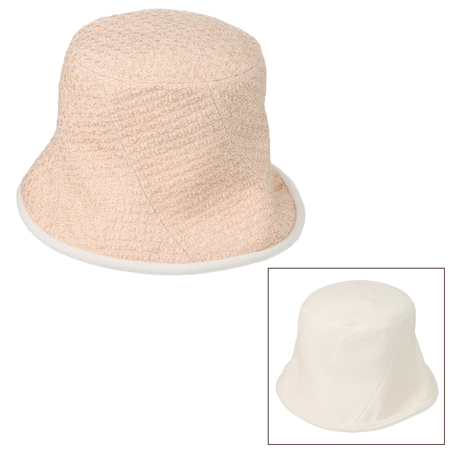 タイムクロス 日本製 ふんわり暖か リバーシブルハット