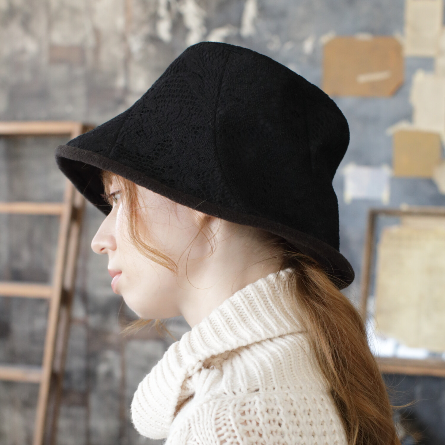 タイムクロス 日本製 ふんわり暖か リバーシブルハット