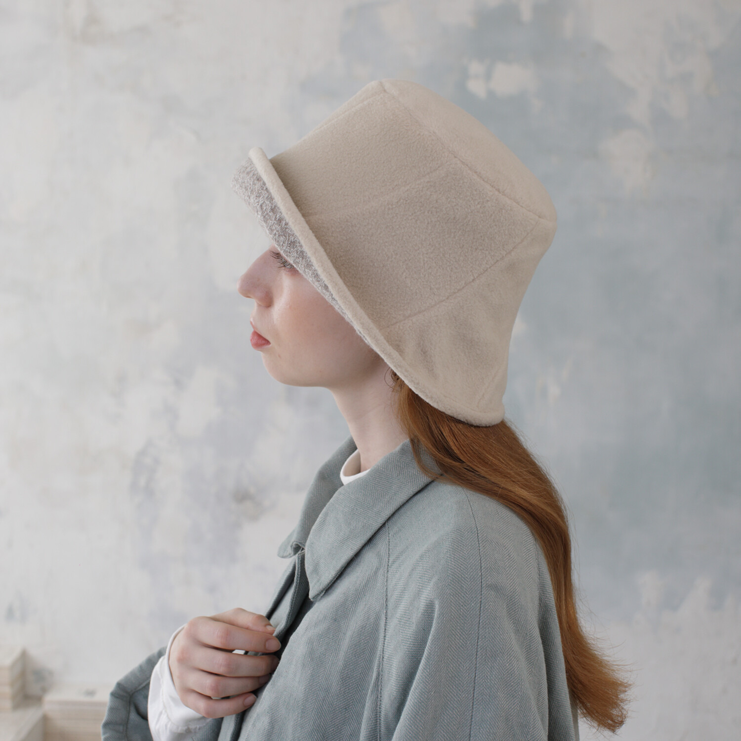 タイムクロス 日本製 ふんわり暖か リバーシブルハット