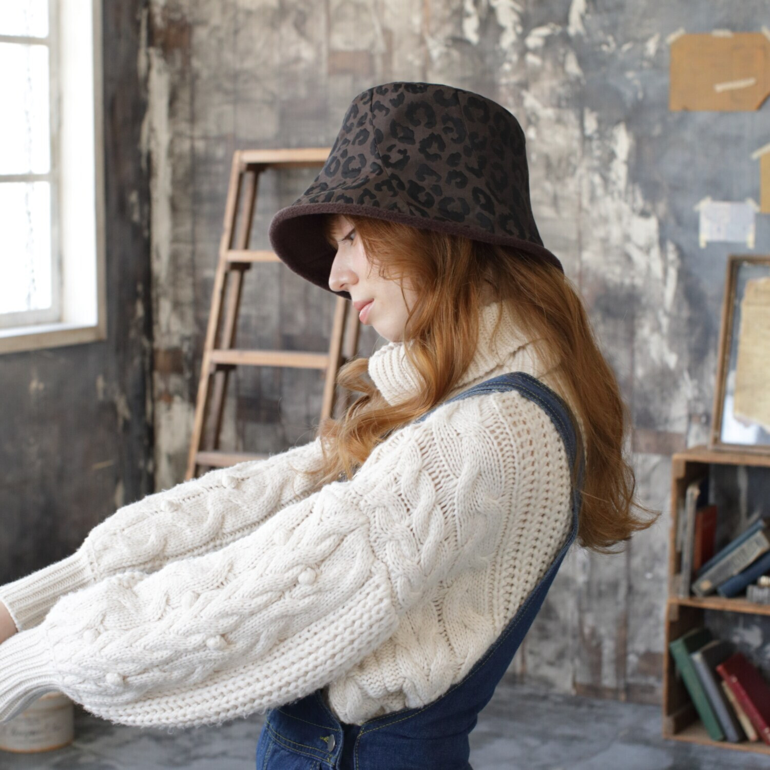 タイムクロス 日本製 ふんわり暖か リバーシブルハット