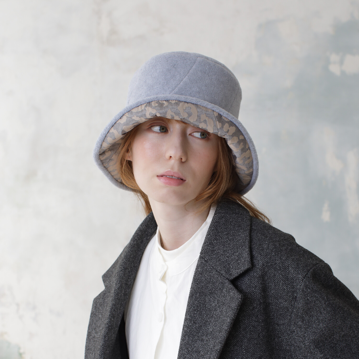 タイムクロス 日本製 ふんわり暖か リバーシブルハット