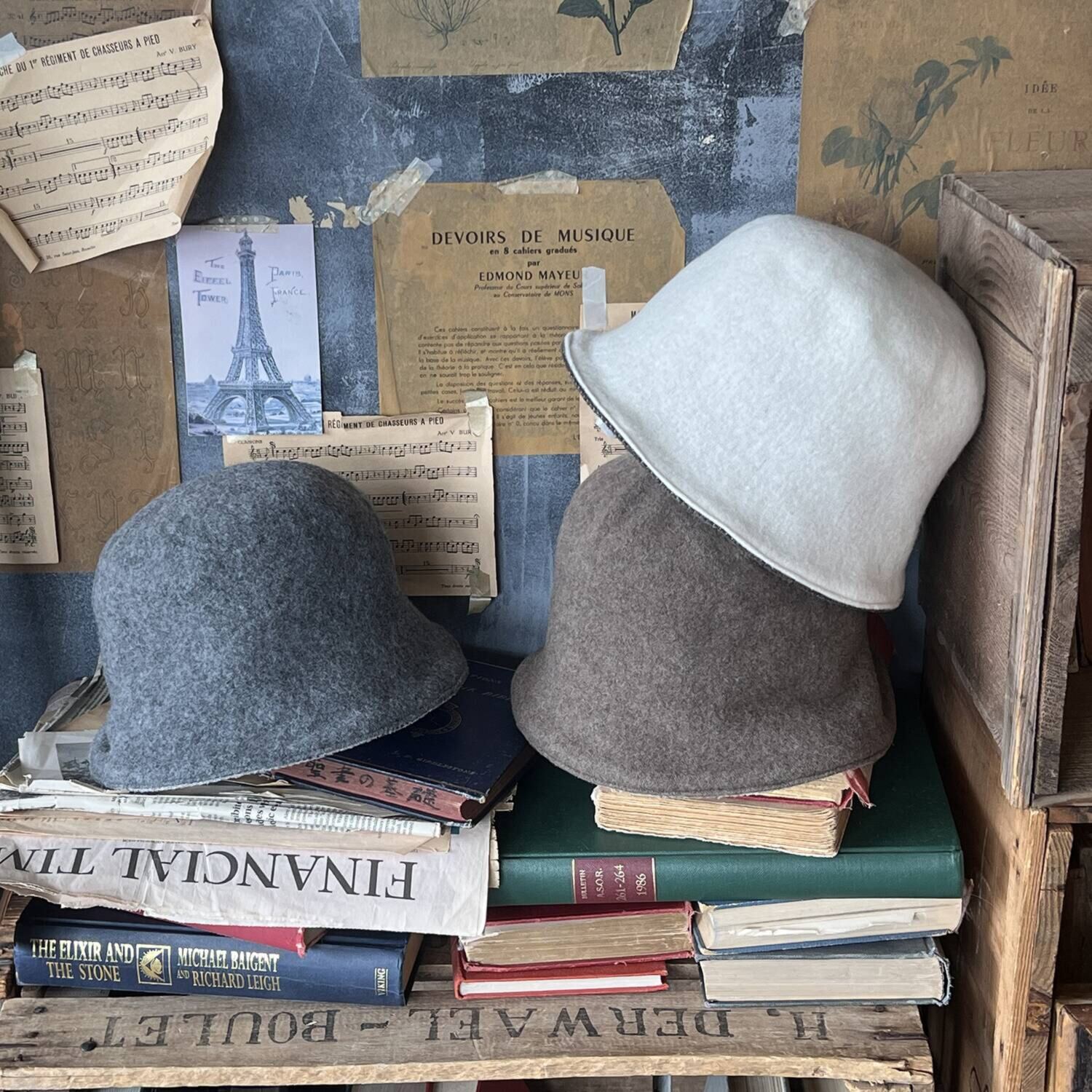 タイムクロス 日本製 グラデーション リバーシブルバスクハット